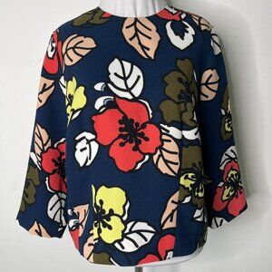 Paul & Joe Sister Chic Women's Floral Long Sleeve Blouse Size 3 / Large